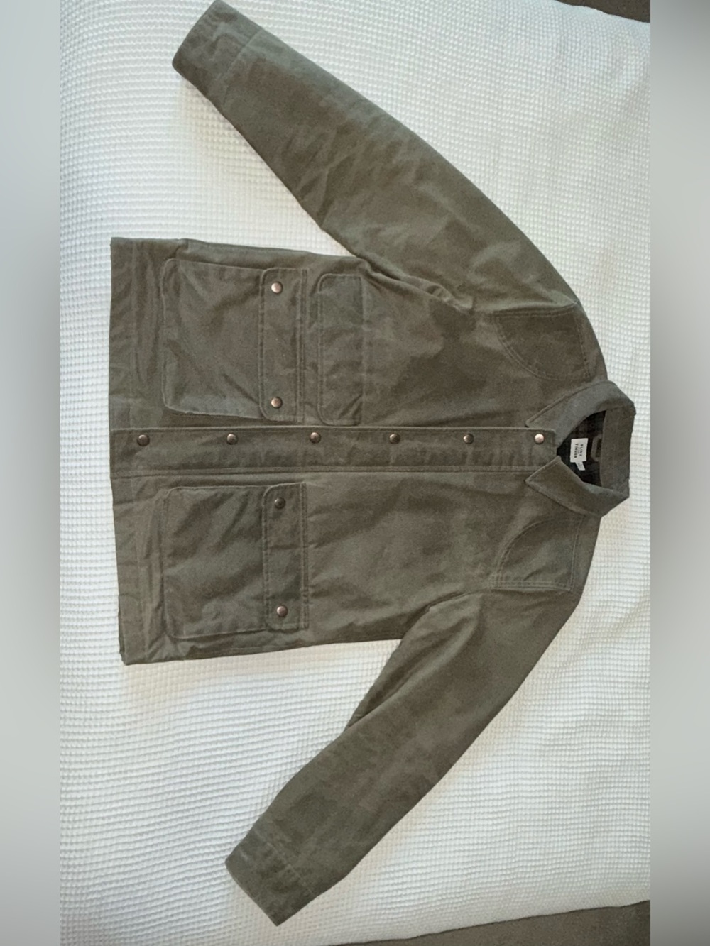 Flint and Tinder Waxed Hudson Jacket - Field Tan - Men's Large